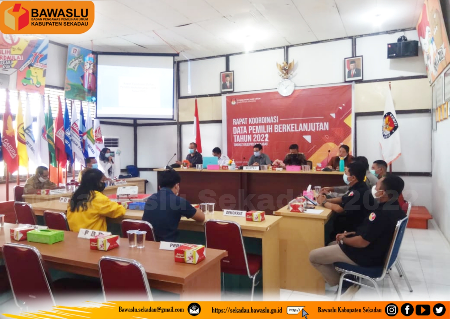 Rakor Daftar Pemilih Berkelanjutan triwulan ke 4 Kabupaten Sekadau 