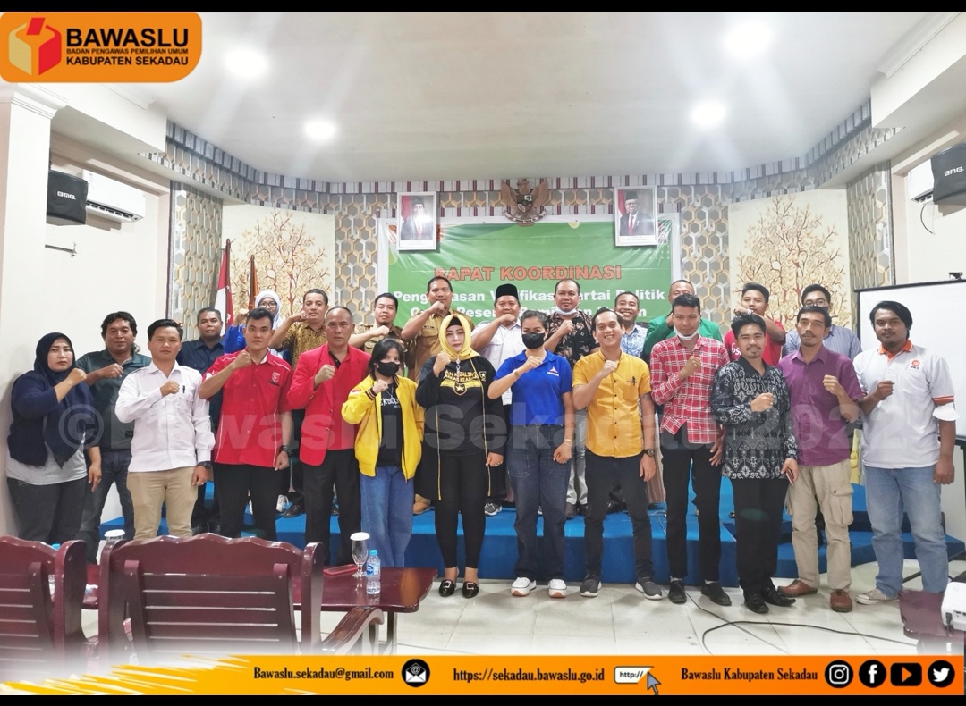 Rapat Koordinasi Pengawasan Verifikasi Partai Politik Calon Peserta Pemilu Tahun 2024