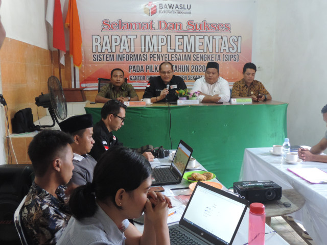 Bawaslu Kabupaten Sekadau Terapkan Sistem Informasi Penyelesaian Sengketa (SIPS)