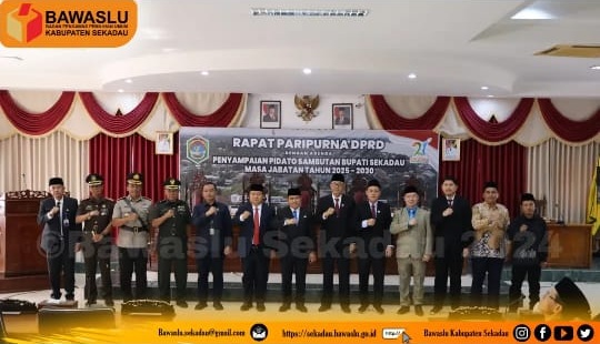 Paripurna Bupati dan Wakil Bupati baru