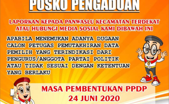 Bawaslu kabupaten sekadau membuka posko pengaduan bakal calon PPDP