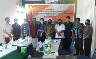 Bawaslu kabupaten sekadau sosialisasikan sistem informasi penyelesaian sengketa kepada peserta pilkada 2020