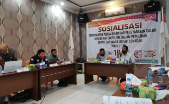 Sosialisasi persyaratan pencalonan dan persyaratan calon kepada partai politik dalam pemilihan Bupati dan Wakil Bupati Sekadau Tahun 2020