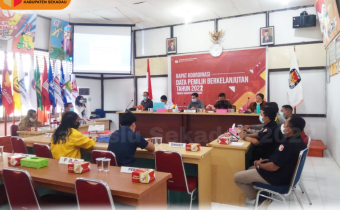 Rakor Daftar Pemilih Berkelanjutan triwulan ke 4 Kabupaten Sekadau 