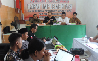 Bawaslu Kabupaten Sekadau Terapkan Sistem Informasi Penyelesaian Sengketa (SIPS)